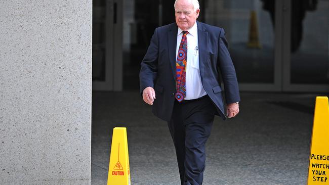 JM Kelly founder Geoff Murphy leaves Federal Court last month. (AAP image, John Gass)