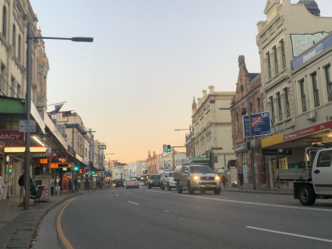 The normally bustling King St strip has been a ghost town during lockdown. Picture: Benedict Brook.