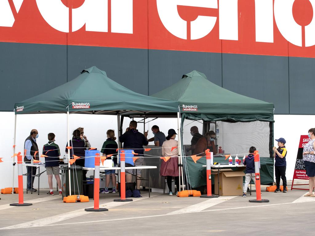 Occasionally, a community group has to cancel their sausage sizzle. Picture: NCA NewsWire/David Geraghty