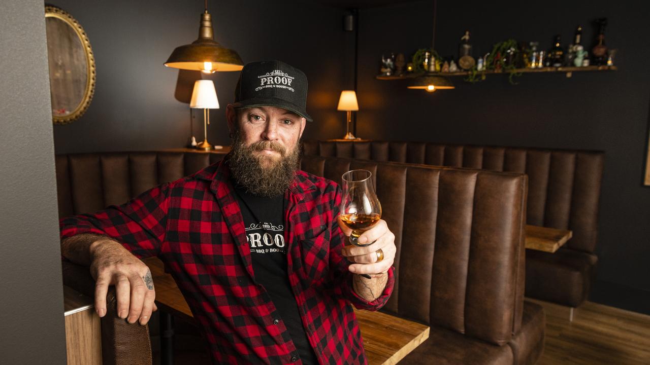 Proof owner Ryan Lane in the Over Proof bar set to open above Proof BBQ and Booze, Friday, October 14, 2022. Picture: Kevin Farmer