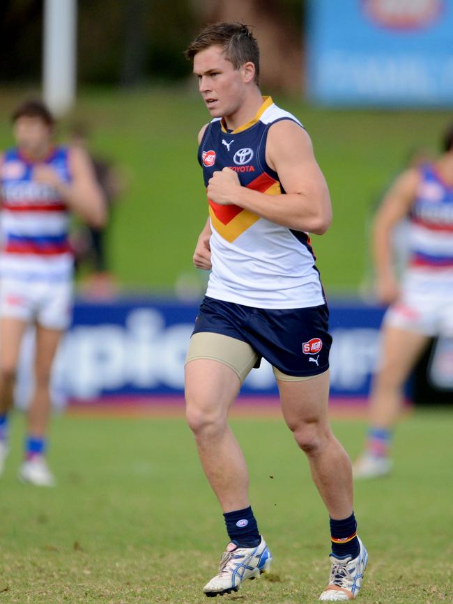 Robinson played 12 league games for the Crows’ SANFL side in 2014. Picture: Sam Wundke