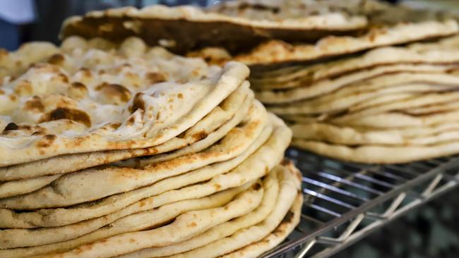 Freshly-baked Arabic bread. Picture: Jenifer Jagielski