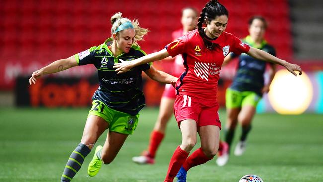 Adelaide University captain Laura Johns, in action for Adelaide United this past W-League season. Picture: Mark Brake/Getty Images