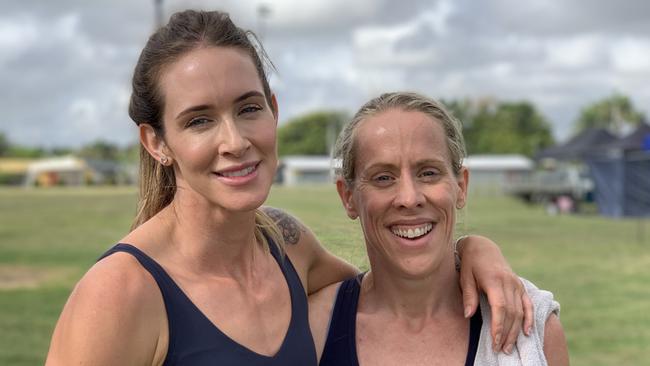 Sara Mason (left) and Kirsty Dorman at the 2022 Mackay Mayhem event. Picture: Duncan Evans