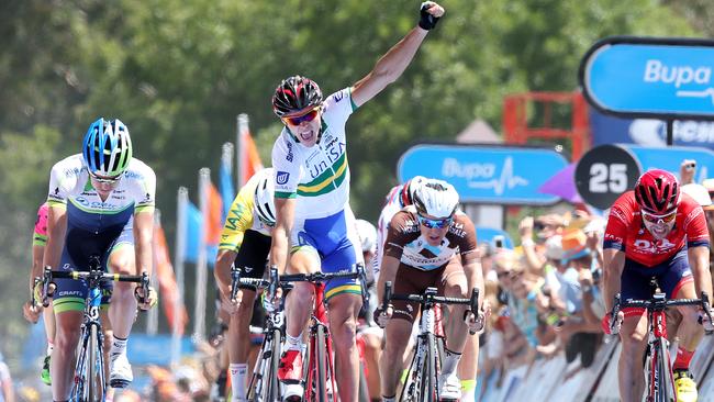 Steele Von Hoff wins Stage 4 of the 2015 TDU. Can he repeat his heroics this year? l Picture: Sarah Reed