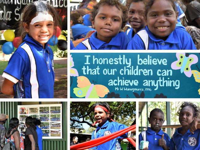 Yirrkala School celebrates its 50th anniversary of bilingual education. Picture: Sierra Haigh