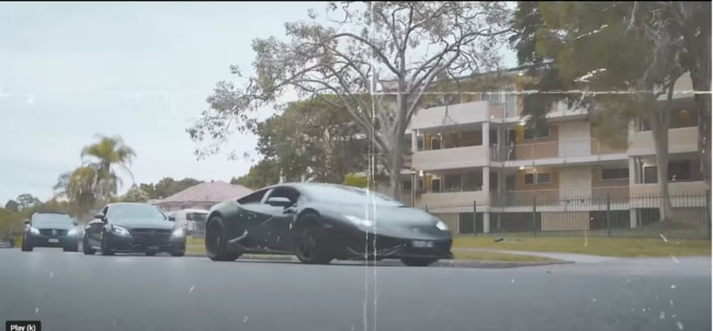 The drill rap videos featured luxury cars. Picture: Supplied