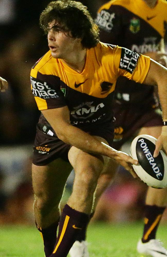 Jake Granville in one of his few chances to get on the park for the Broncos. Picture: Peter Wallis