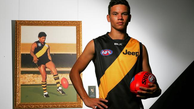 DANIEL RIOLI. Will wear no.17 the same as his great uncle Maurice (norm smith medalist and dual b&f). Picture: Tim Carrafa