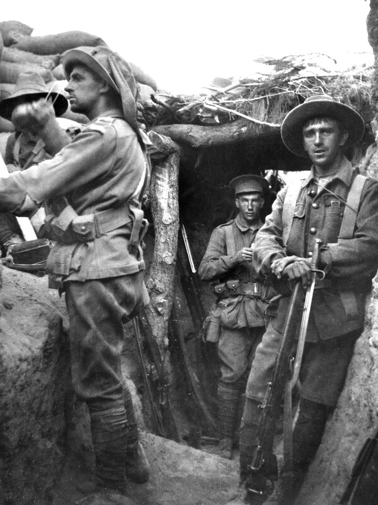 ANZAC troops in the Turkish Lone Pine trenches, Gallipoli Peninsula, captured on the afternoon of the 6 August 1915, by the AIF 1st Brigade. Picture: Australian War Memorial