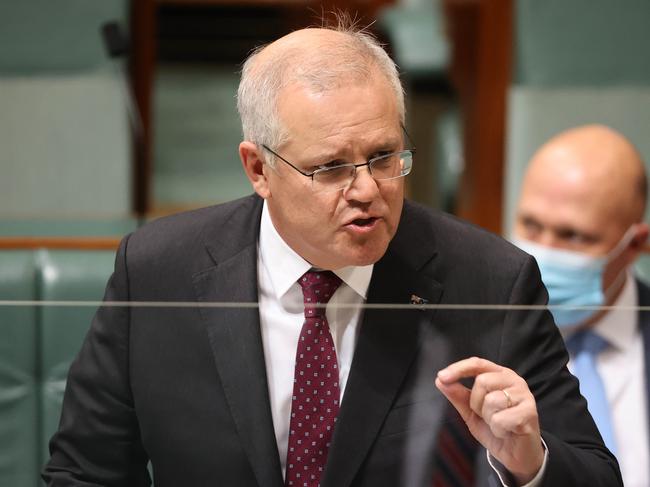 Prime Minister Scott Morrison thinks it is unlikely Australia will return to zero Covid cases. Picture: NCA NewsWire / Gary Ramage