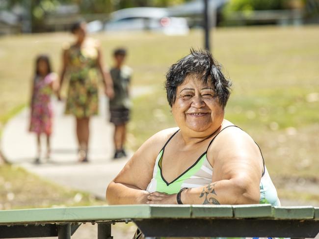 Gold Coast grandmother Vanessa Mikaere has been been supported by The Smith Family. Picture: Richard Walker