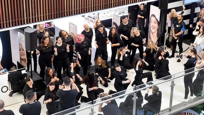 Sephora opened its 23rd store in Indooroopilly Shopping Centre, attracting a big crowd. Picture: John Gass