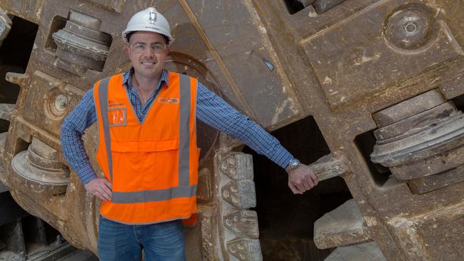 Tunnelling specialist Scott Connor has project managed the Cherrybrook Station and Cheltenham sites for Sydney Metro Northwest. Picture: Supplied