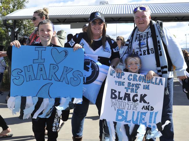 Coffs Harbour league fans were out in force to watch the Cronulla Sharks take on the Gold Coast Titans at C.ex Stadium. Photo: Tim Jarrett