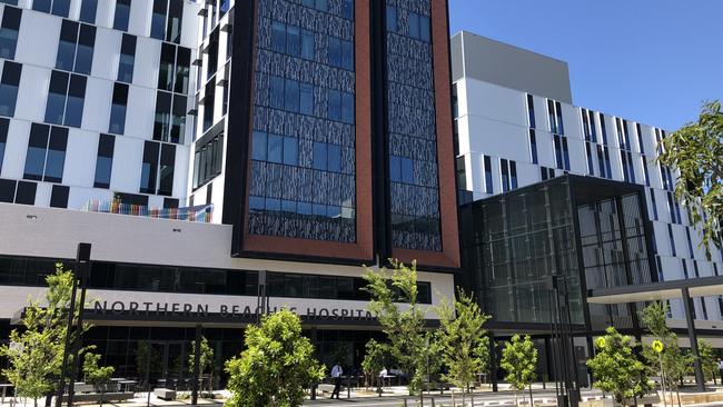 Exterior of Northern Beaches Hospital in Frenchs Forest. Picture: Julie Cross.