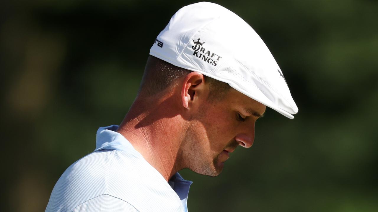 DETROIT, MICHIGAN - JULY 02: Bryson DeChambeau prepares to putt during the second round of the Rocket Mortgage Classic on July 02, 2021 at the Detroit Golf Club in Detroit, Michigan. Leon Halip/Getty Images/AFP == FOR NEWSPAPERS, INTERNET, TELCOS &amp; TELEVISION USE ONLY ==
