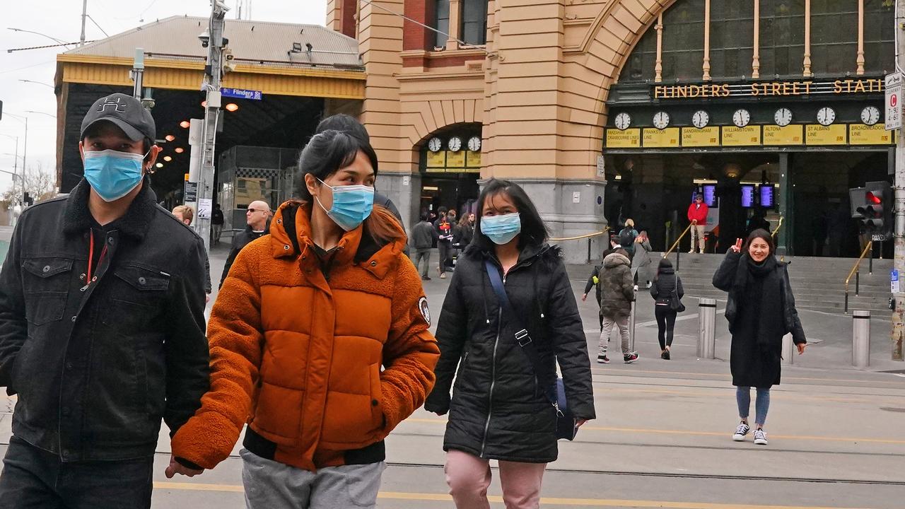 Community transmission is much lower in Australia so masks are not thought to be as effective. Picture: Scott Barbour/AAP