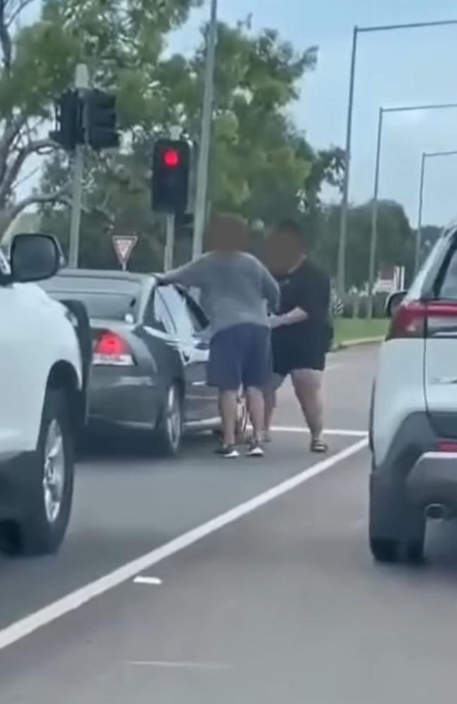 A road rage incident in Coolalinga, Darwin has left a man with multiple facial fractures. Pictures: Supplied