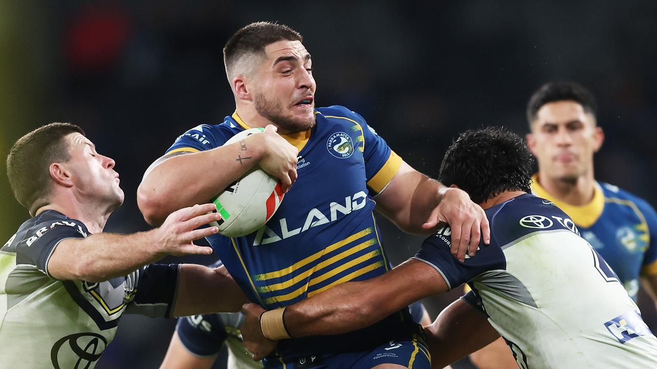 Matt Doorey had one of his best games in the NRL after he was challenged by his coach to step up with so many forwards unavailable. Picture; Mark Metcalfe/Getty Images