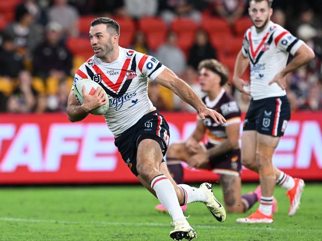 James Tedesco showed his class once again against the Broncos. Picture: Bradley Kanaris/Getty Images