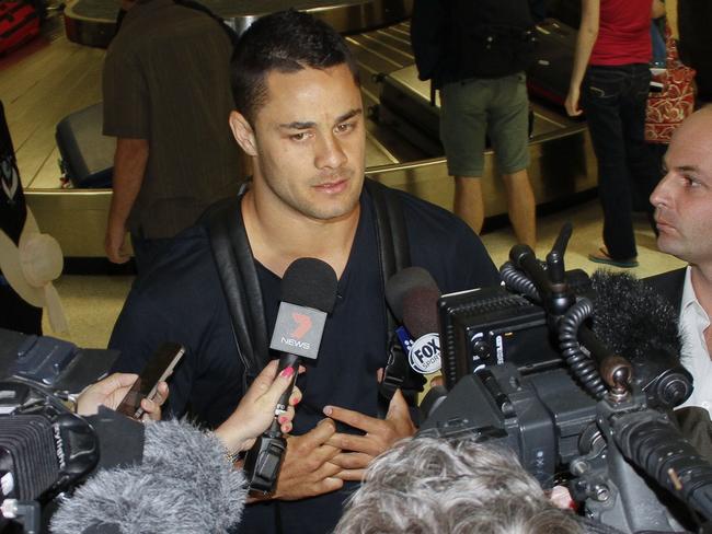 October 19th 2014 Picture Shows Aussie Rugby player Jarryd Hayne arriving at LAX to trey and play for the NFL