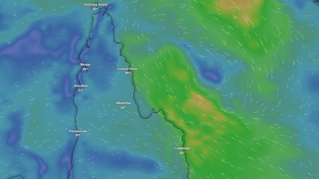 Far North residents are being told to brace for another possible cyclone which could develop off the east coast of Queensland this weekend. Picture: BOM