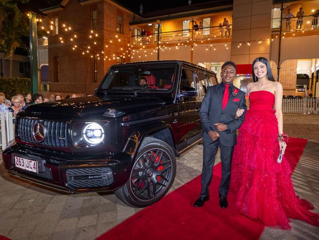 CLASS OF 2024: Townsville Grammar School formal. Students David Adebiyi & Tanvi Yadav.