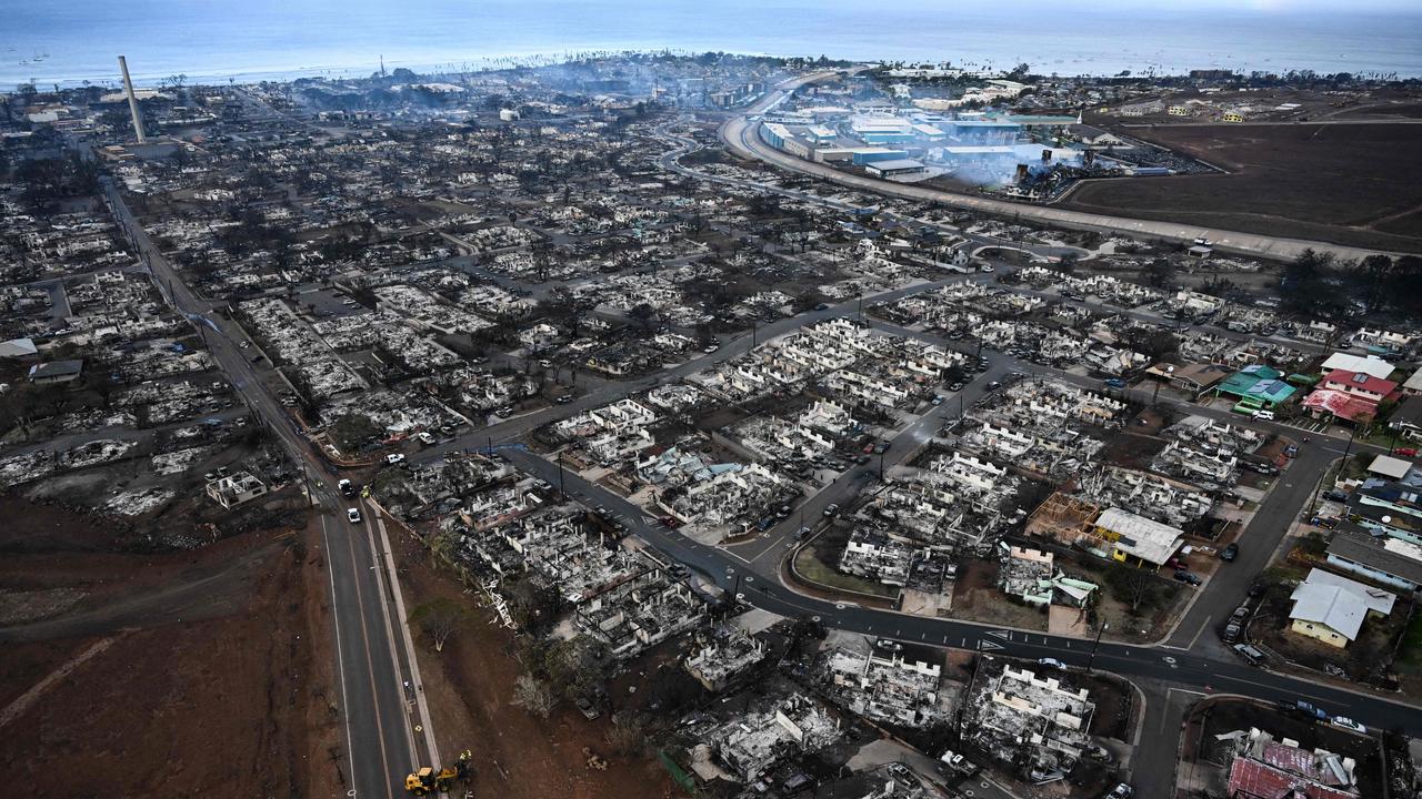 Survivors leapt into the ocean to escape the flames overnight. Picture: Patrick T. Fallon / AFP