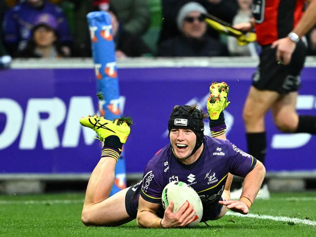 The Melbourne Storm have outlined plans for Storm skipper Harry Grant to stay at the club for life, as he prepares for his 100th NRL match. Picture: Getty Images