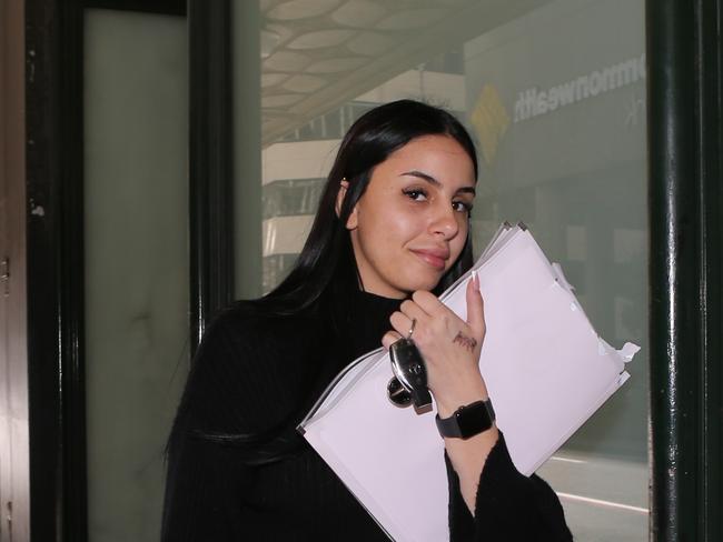 Pamela Tsolakki is seen at the Downing Centre. Picture: NCA Newswire/Gaye Gerard