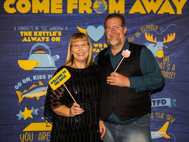 Sally and Elmar Zielke at the opening night function for The Empire's Come From Away at The Rock, Friday, March 14, 2025. Picture: Hey Media