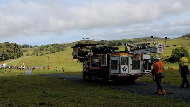 The final drill rig related to the former Pioneer-Burdekin Pumped Hydro Project has been removed from the Pioneer Valley. Picture: supplied by Queensland Hydro