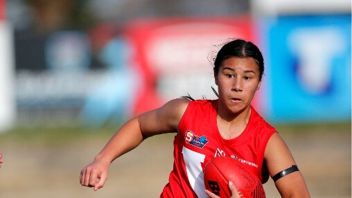 North Adelaide youngster Hannah Ewings was one of her side’s best against the Eagles. Picture: SANFL