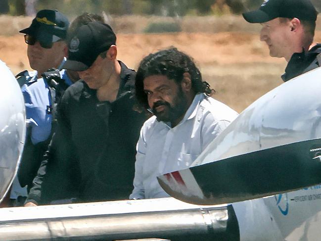 Terence Darrell Kelly was flown to prison in Perth to wait for his next court appearance. Picture: Colin Murty