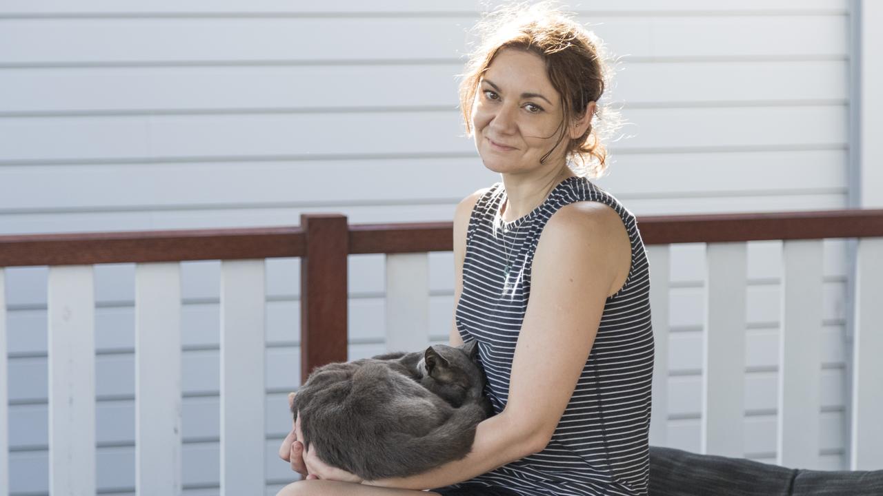 Amanda Such says she never imagined getting any of her cats freeze-dried but “you just don’t know what you will do until the circumstances arise”. Picture: Mark Cranitch.