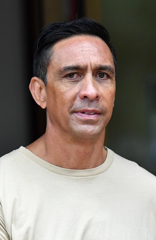 Israel Kani leaves Noosa Magistrates Court.