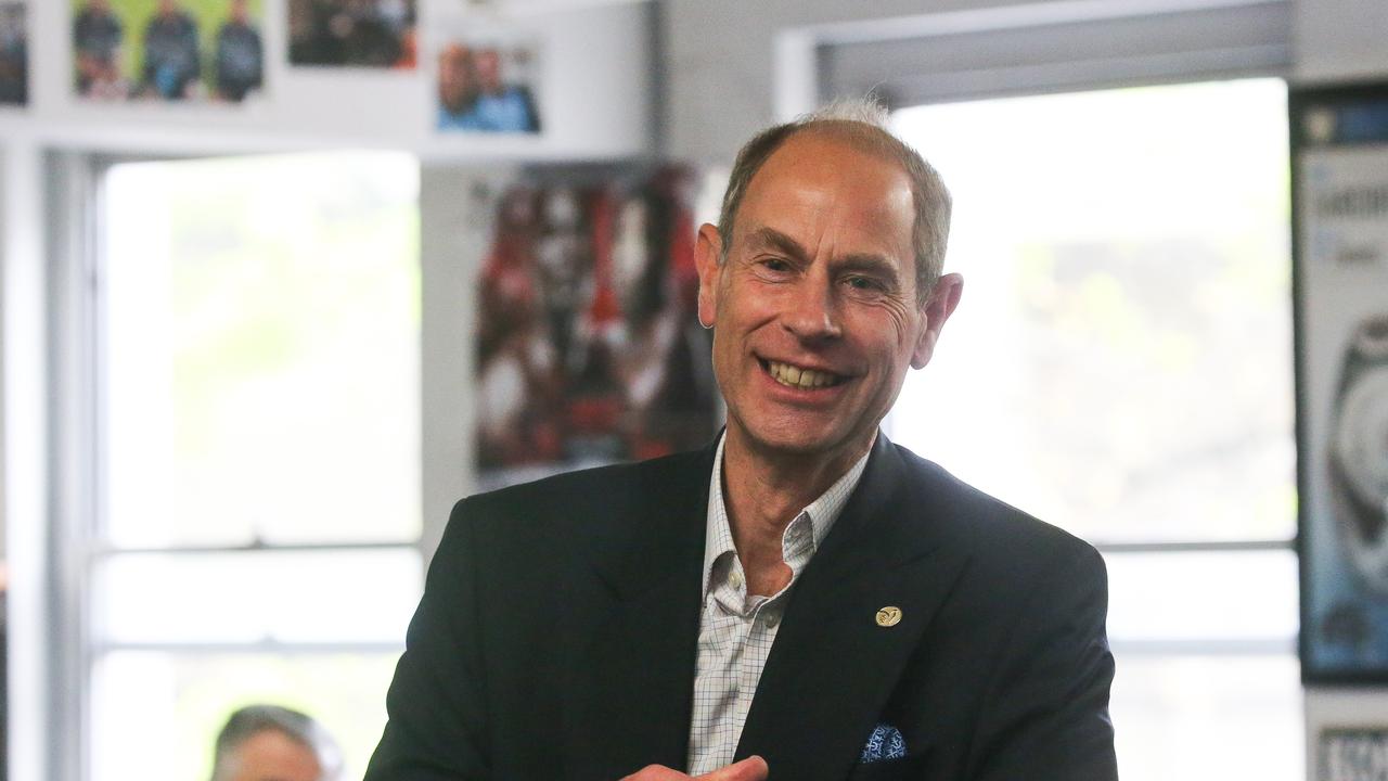 The Duke of Edinburgh Prince Edward visited the PCYC in Woolloomooloo as part of his 2023 tour of Australia. Photo by: NCA NewsWire /Gaye Gerard