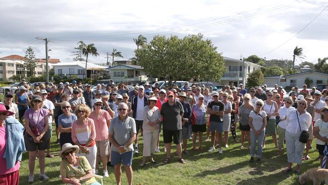 Flashback: A rally against the Oceanway. Picture: Regi Varghese