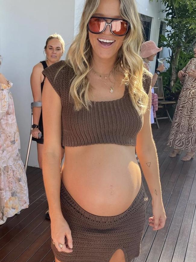 Ellidy Pullin celebrates her baby shower. Picture: Instagram