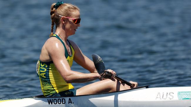 Alyce Wood on the water for K1 heats. Picture: Francois Nel/Getty Images