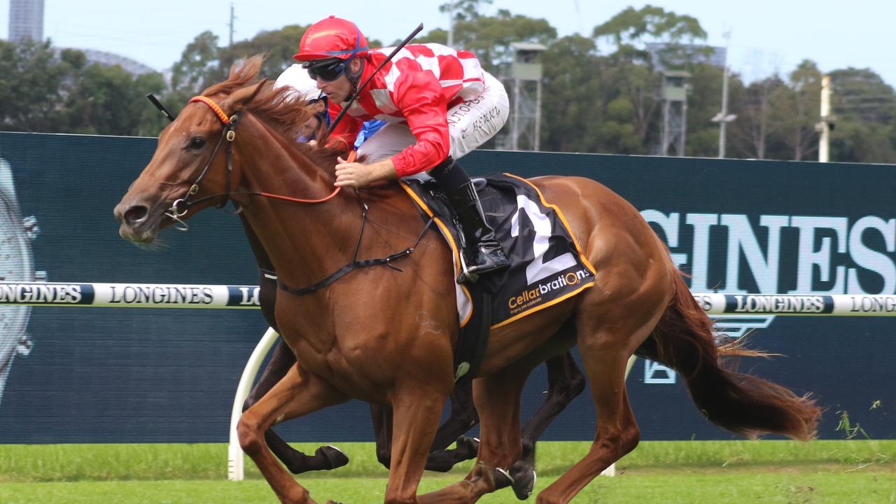 Tommy Berry reunites with She's Extreme in the Group 1 Inglis Sires' after winning the Magic Night Stakes on the filly. Picture: Grant Guy