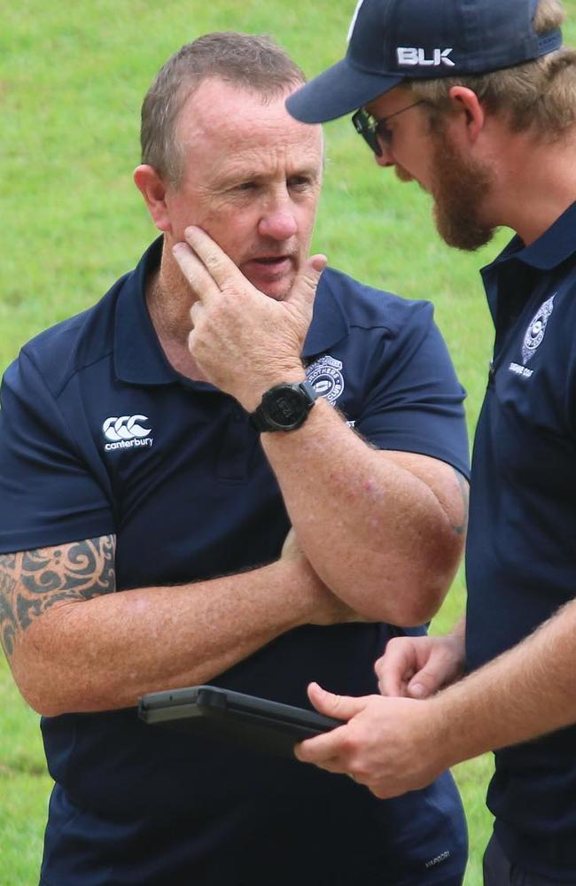 Brendon "Raggs" Raggett played for the Maroochydore Swans Rugby Union club for many years before becoming a coach and club president. (left)