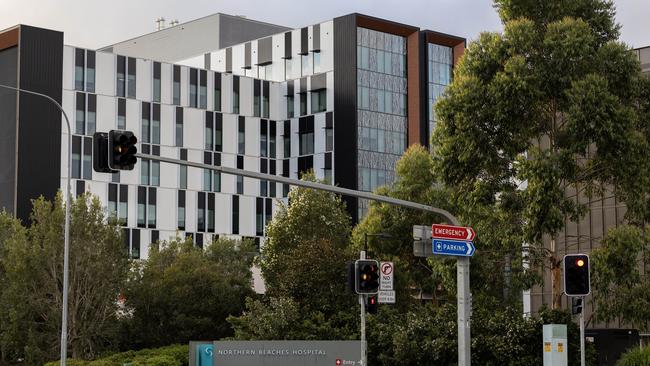 DAILY TELEGRAPH - 21st February 2024 - Nurses protest outside the Northern Beaches HospitalPic by : Brendan Read