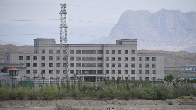 A facility believed to be a re-education camp where mostly Muslim ethnic minorities are detained, in Artux in China’s Xinjiang region. Picture: AFP