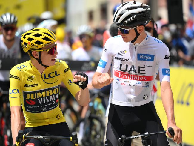 Jonas Vingegaard and Tadej Pogacar’s duel at this year’s Tour de France was captivating. Picture: David Ramos/Getty Images