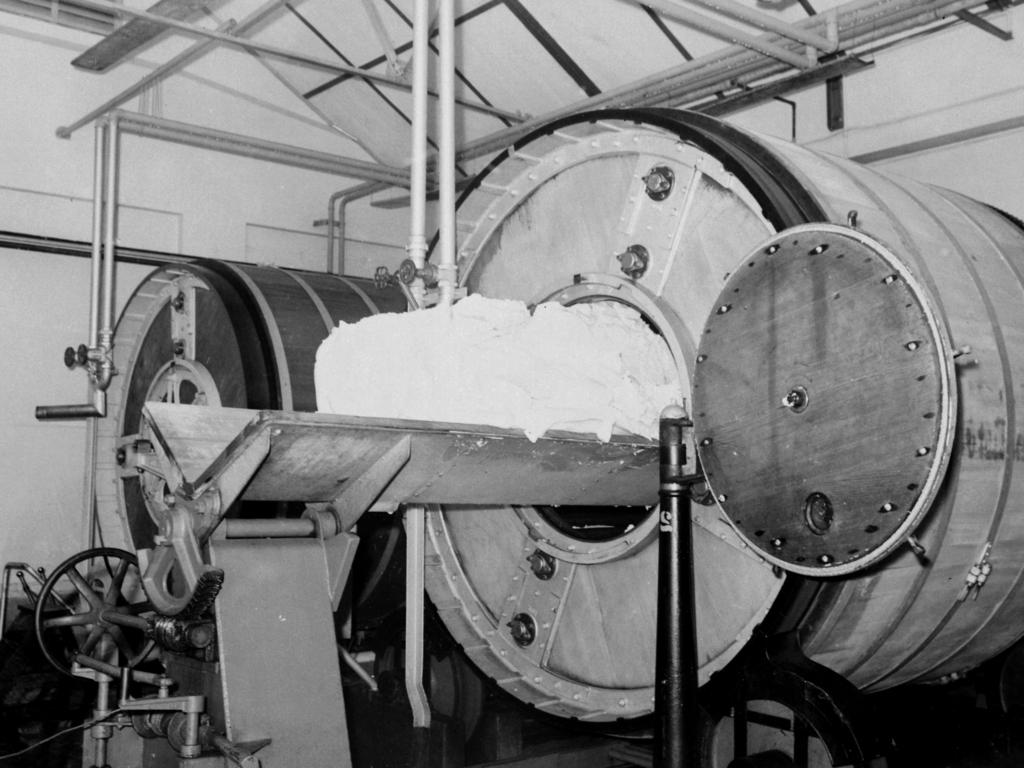 Historic: Norco Butter churning, South Lismore, circa 1963. Photo The Northern Star Archives