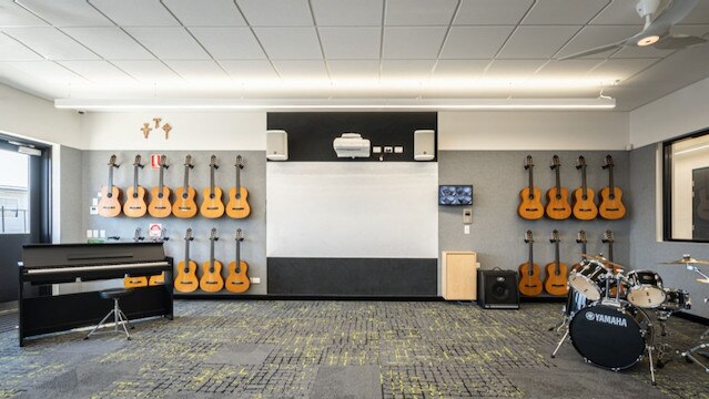 New music facilities at St Francis Catholic College.