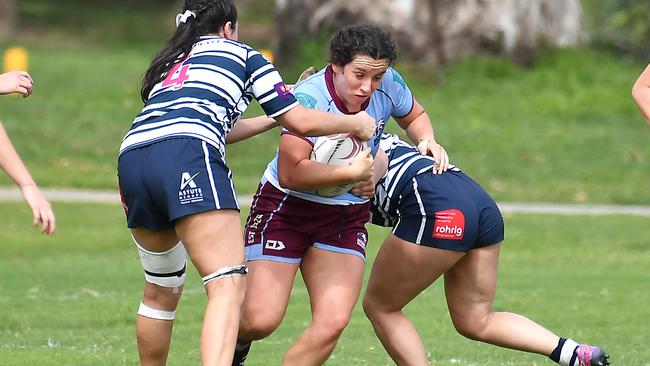 Norths players First grade women's club rugby between Norths and Brothers. Saturday May 7, 2022. Picture, John Gass