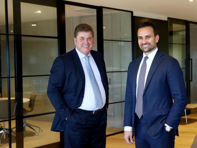 14/11/2017: (L-R) Centuria Capital Group CEO John McBain and CEO, Unlisted Property Funds Jason Huljich at the Centuria offices in North Sydney on Tuesday. Hollie Adams/The Australian